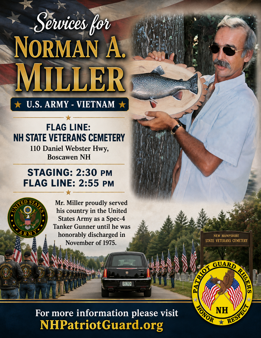 Flyer for Norman Miller